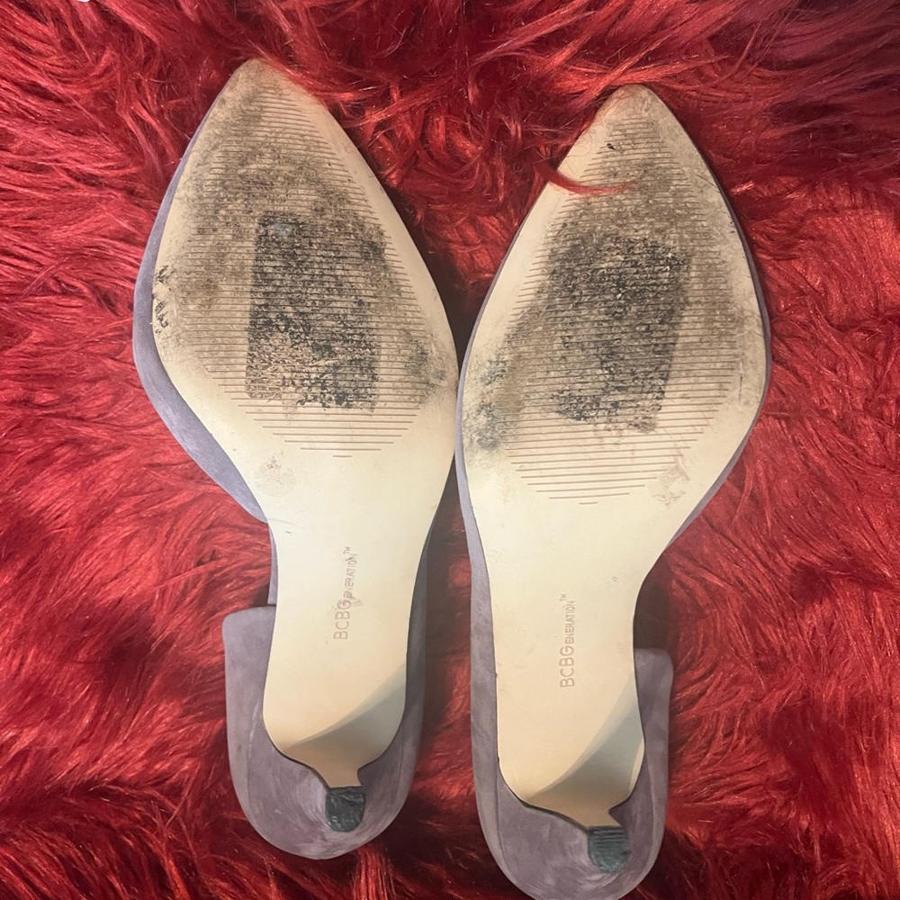 Bcbgeneration Gray Suede Heels - image 5